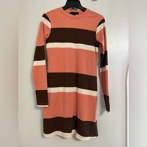 NWT Sanctuary Striped Long Sleeve Ribbed Bodycon Dress S